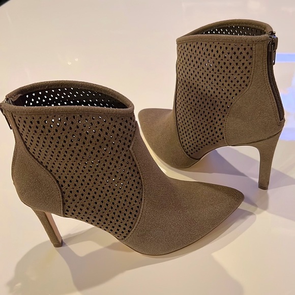 Call It Spring Perforated Pointed Toe ankle Booties - Picture 5 of 11